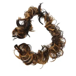 CRIBE Halo Curly Bun Hair Extension - Gold - 22 Inch-picture-22
