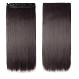 D-Divine Clip-In Straight Locks Hair Extension - Brown - 22 Inch-picture-23