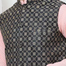 SOJANYA Ethnic Motifs Embroidered Regular Thread Work Pure Cotton Straight Kurta Set image 2