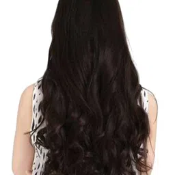 CRIBE Clip-In Ponytail Straight Hair Extension - Brown - 24 Inch image 3