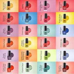 Moraze Combo Of Nail Paint 5ml & Eyeshadow Brush - Blue Lagoon image 5