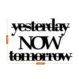 Art Street Black Text Patterned MDF Wall Decor image 2