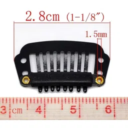 CRIBE Clip-In Scalp Topper Straight Fringe Hair Extension - Brown - 9 Inch image 3