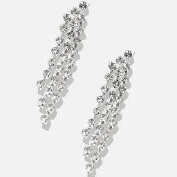 SOHI Silver Plated & Stone Studded Jewellery Set image 4