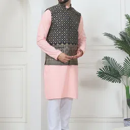 SOJANYA Ethnic Motifs Embroidered Regular Thread Work Pure Cotton Straight Kurta Set image 4