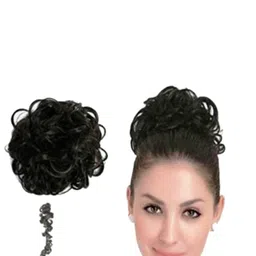 CRIBE Halo Curly Bun Highlight Hair Extension - Golden - 37 Inch image 3
