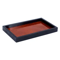 perenne design Circa Saffron & Black Wood Serving Tray image 2