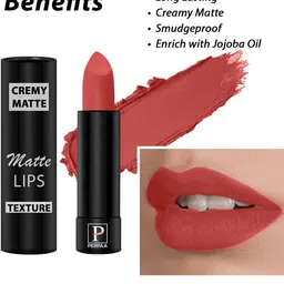PERPAA Set of 2 Creamy Matte Bullet Lipstick 3.5g Each - Pink Fusion 60 & Velvet Orange 93 image 3