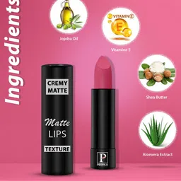 PERPAA Set of 2 Creamy Matte Bullet Lipstick 3.5g Each - Pink Fusion 60 & Velvet Orange 93 image 5