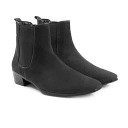Bxxy Men Mid Top Block-Heel Height Increasing Chelsea Boots-picture-20