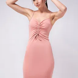 COLOR CAPITAL Shoulder Straps Sleeveless Bodycon Dress image 1