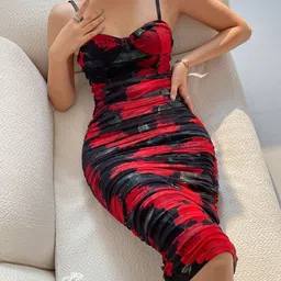 StyleCast Floral Printed Bodycon Dress image 1