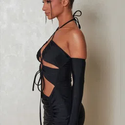 BAESD Halter Neck Bodycon Dress image 5