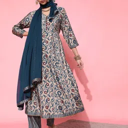 STREET 9 Women Ethnic Motifs Pure Cotton Kurta Set-picture-33