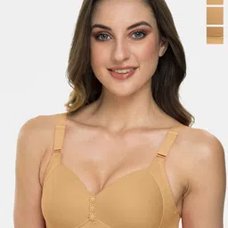 Tweens Pack Of 3 Full Coverage Lightly Padded Cotton T-shirt Bras With All Day Comfort-picture-24