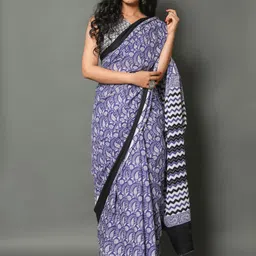 KALINI Floral Printed Pure Cotton Saree-picture-36