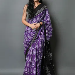 BUTA BUTI Ethnic Motifs Pure Cotton Saree-image-55