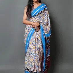 BUTA BUTI Ethnic Motifs Pure Cotton Saree-picture-32