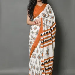 BUTA BUTI Ethnic Motifs Pure Cotton Saree-picture-23