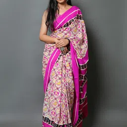 BUTA BUTI Ethnic Motifs Pure Cotton Saree-picture-18