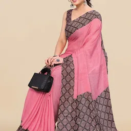 KALINI Printed Border Saree image 1