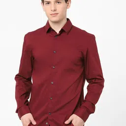 Celio Spread Collar Cotton Casual Shirt-picture-11