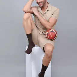 Dollar Socks Men Pack of 3 Calf-Length Cotton Socks image 5