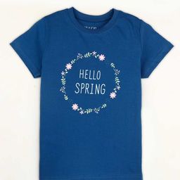 Gini and Jony Girls Typography Printed Cotton Tshirts-picture-3
