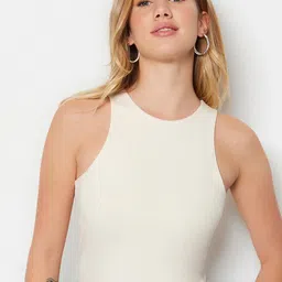 Trendyol Sleeveless Fitted Cotton Top-picture-6
