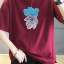 StyleCast x Revolte Floral Printed Drop-Shoulder Sleeves Cotton T-shirt-picture-20