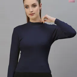 Friskers Pack Of 2 High Neck Fitted Top-image-5