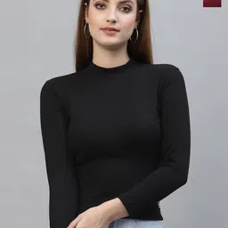 Friskers Pack Of 2 High Neck Fitted Top-image-16