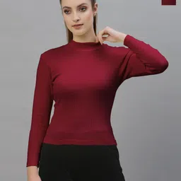 Friskers Women Pack Of 2 High Neck Tops-picture-19