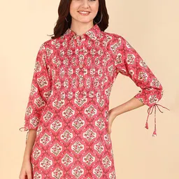 House Of Zelena Floral Printed Maternity Zipless Feeding Kurti-picture-15
