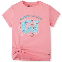 Gini and Jony Girls Graphic Printed Short Sleeves Cotton Top-image-75
