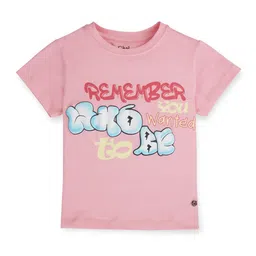 Gini and Jony Girls Typography Printed Cotton T-shirt-picture-12