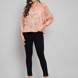 Amagyaa Floral Printed Cotton Blouson Top-image-21
