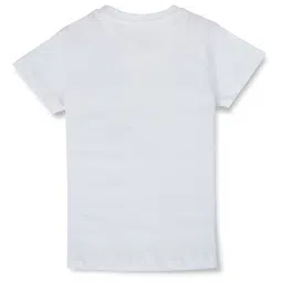 Gini and Jony Girls Graphic Printed Round Neck Cotton T-shirt image 2