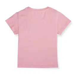 Gini and Jony Girls Typography Printed Cotton T-shirt image 2