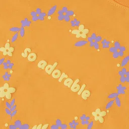 Gini and Jony Girls Typography Printed Cotton T-shirt image 4