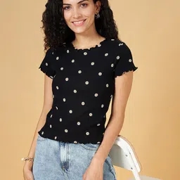 People Floral Printed Cotton Top image 4