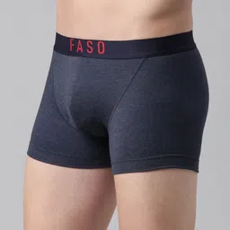 FASO Printed Organic Cotton Trunks FS2006-SQ-NAVYMARL image 4