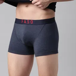 FASO Printed Organic Cotton Trunks FS2006-SQ-NAVYMARL image 3