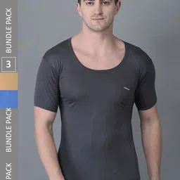Dollar Bigboss Men Pack of 3 Combed Cotton Shrinkless Vest MBVE-02-FNRNS-CLR-PO3-CO3-picture-20
