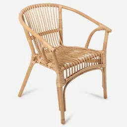 habereindia Bira Bamboo Arm Chair In Beige Colour image 4