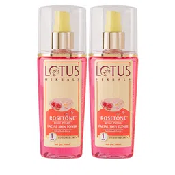 Lotus Herbals Set of 2 Rosetone Rose Petals Facial Toner - 100 ml each image 1