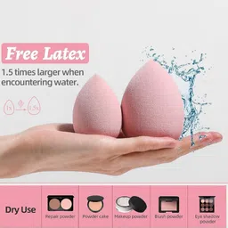 FEELHIGH Set Of 8 Makeup Beauty Blender Sponge With Case image 3
