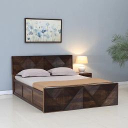 woodsworth from pepperfry Ritmo Sheesham Wood King Size Bed In Provincial Teak Finish With Box Storage-picture-35