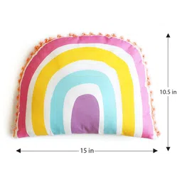 Silverlinen Purple Rainbow Shape Pre Filled Cushion image 2