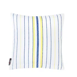 KLOTTHE Set Of 5 White Striped Square Floor Cushions image 2